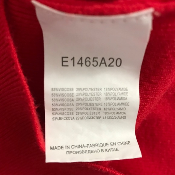 Molly Bracken Crew Neck Top Blouse L/XL Half Sleeve Red - Picture 4 of 4